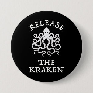 Macaron Rond 7,6 Cm Relâchez Le Kraken