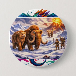 Macaron Rond 7,6 Cm Rencontre de l'ère glaciaire