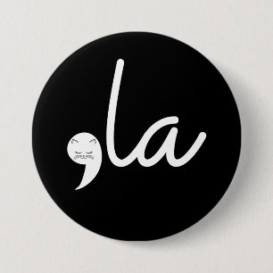 Macaron Rond 7,6 Cm Retro Cat Comma La Kamala Harris Pour Président 24