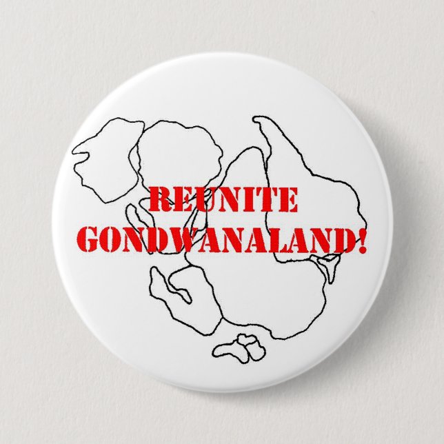 Macaron Rond 7,6 Cm Réunissez le bouton de Gondwanaland 2 (Devant)