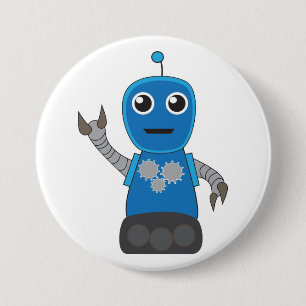 Macaron Rond 7,6 Cm Robot