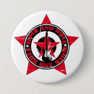 Macaron Rond 7,6 Cm Rock et Roll