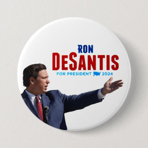 Macaron Rond 7,6 Cm Ron DeSantis pour le Président