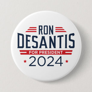 Macaron Rond 7,6 Cm Ron DeSantis Pour Président 2024