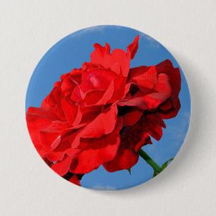 Macaron Rond 7,6 Cm Rosa Don Juan rose avec le ciel bleu