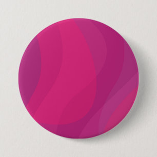 Macaron Rond 7,6 Cm rose, moderne, cool, tendance illustration ondulée