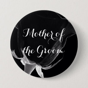 Macaron Rond 7,6 Cm Rose Noire