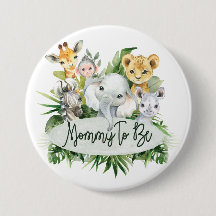 Safari Jungle Animaux Maman pour être baby shower 