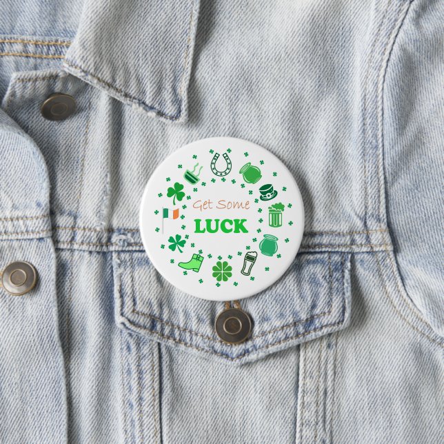 Macaron Rond 7,6 Cm Saint Patrick's Day (En situation)