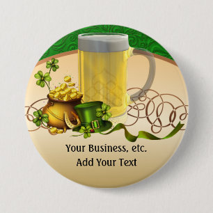 Macaron Rond 7,6 Cm Saint Patrick's Day - SRF