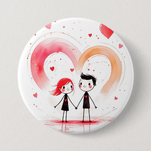 Macaron Rond 7,6 Cm Saint-Valentin 2025