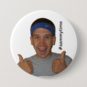 Macaron Rond 7,6 Cm #sammytime le bouton d'exposition de Sammy de