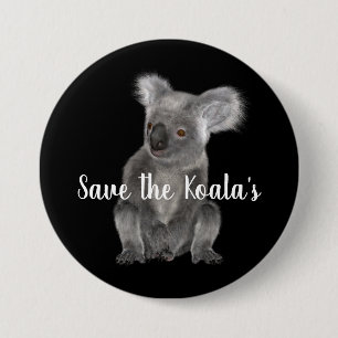 Macaron Rond 7,6 Cm Save the Koala's