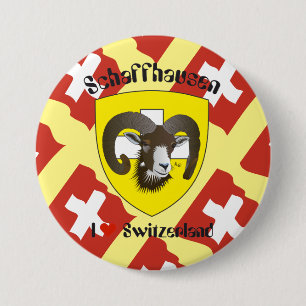 Macaron Rond 7,6 Cm Schaffhouse - Suisse - Suisse - Svizzera Buttons