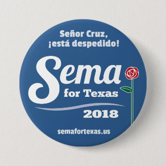 Macaron Rond 7,6 Cm Sema pour le Texas 2018 3" bouton