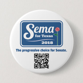Macaron Rond 7,6 Cm Sema pour le Texas 2018 3" bouton