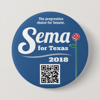 Macaron Rond 7,6 Cm Sema pour le Texas 2018 3" bouton
