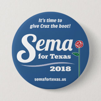 Macaron Rond 7,6 Cm Sema pour le Texas 2018 3" bouton