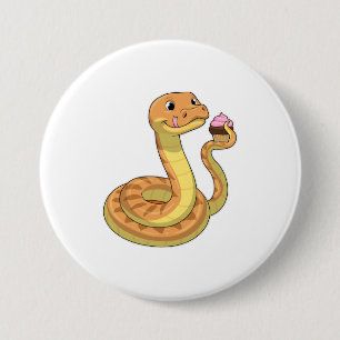 Macaron Rond 7,6 Cm Serpent avec muffin