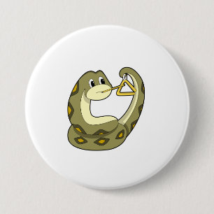Macaron Rond 7,6 Cm Serpent en musique avec Triangle.PNG