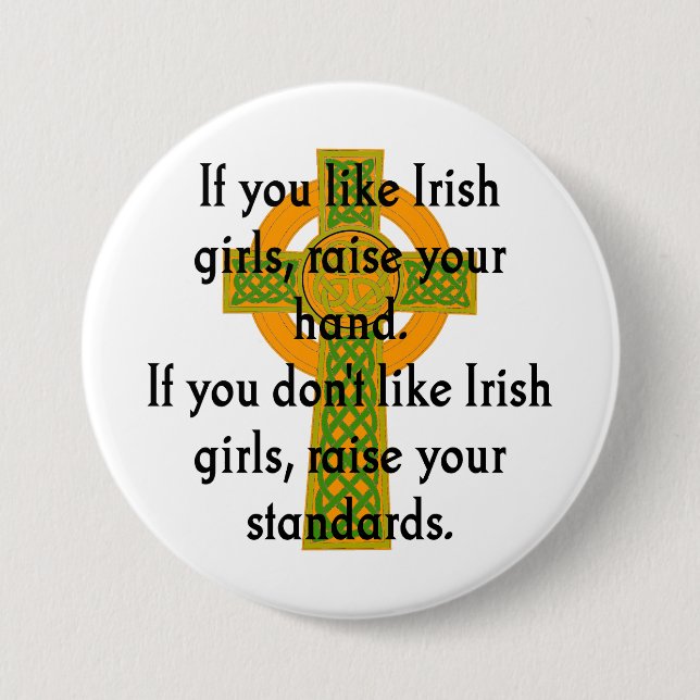 Macaron Rond 7,6 Cm Si Vous Aimez Irish Girls - Irish Quote (Devant)