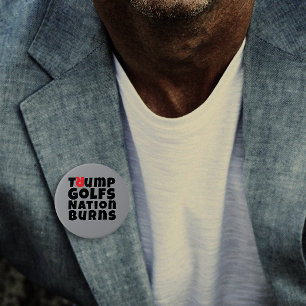 Macaron Rond 7,6 Cm slogan de protestation anti-Trump