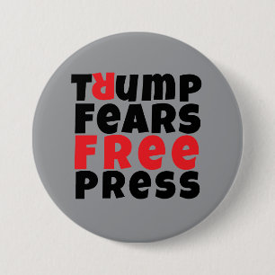 Macaron Rond 7,6 Cm slogan de protestation anti-Trump