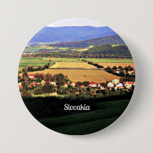 Macaron Rond 7,6 Cm Slovakia (Devant)