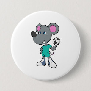 Macaron Rond 7,6 Cm Soccer Soccer