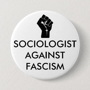 Macaron Rond 7,6 Cm Sociologue contre le fascisme