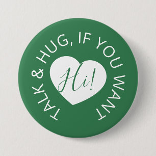 Macaron Rond 7,6 Cm Soins d'hôtes Mariages à distance sociale coeur 