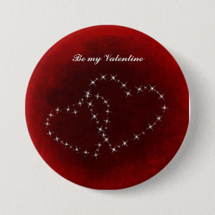 Macaron Rond 7,6 Cm Sois mon coeur rouge Valentin
