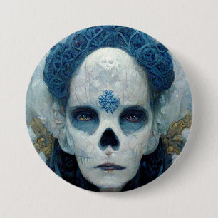 Macaron Rond 7,6 Cm Sorcière de glace 2 Imaginaires Sci-Fi