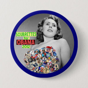 Macaron Rond 7,6 Cm Soubrettes pour Obama 2012