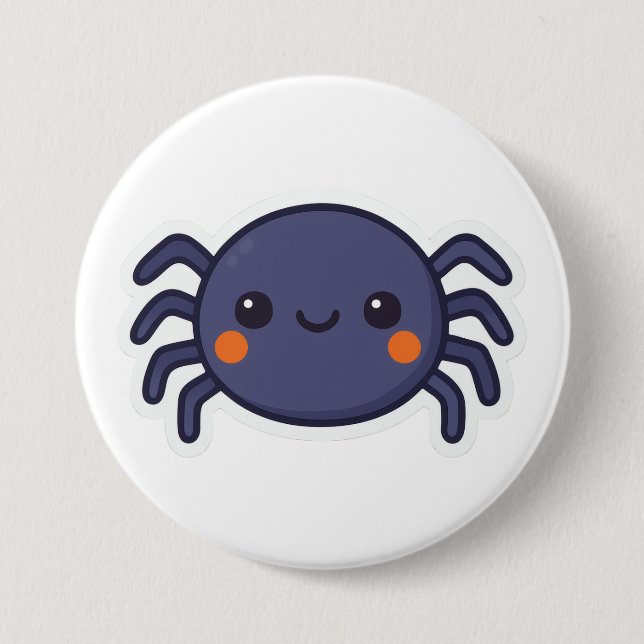 Macaron Rond 7,6 Cm Spider (Devant)