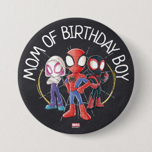 Macaron Rond 7,6 Cm Spidey et ses amis Extraordinaires Chalkboard Anni