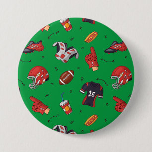 Macaron Rond 7,6 Cm Sports de football équipement, nourriture et bois