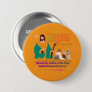 Macaron Rond 7,6 Cm Star of Eternal Hope orange