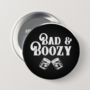 Macaron Rond 7,6 Cm Sticker rond classique mauvais et boozy