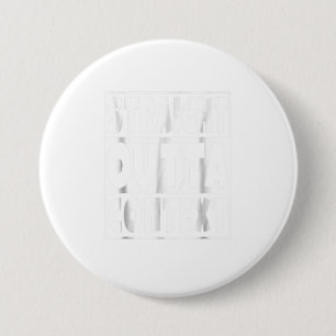 Macaron Rond 7,6 Cm Stright Outta Contexte Drôle cadeau Sarcastique