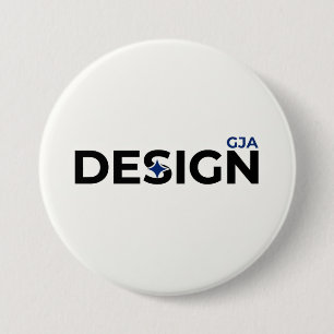 Macaron Rond 7,6 Cm Style de design GJA Blanc