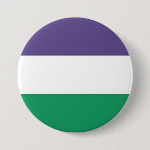 Macaron Rond 7,6 Cm Suffragette Flag