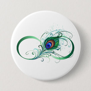 Macaron Rond 7,6 Cm Symbole de l'Infinity