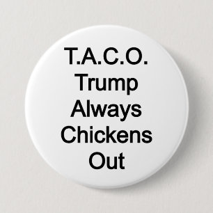 Macaron Rond 7,6 Cm T.A.C.O Trump Épouse Toujours