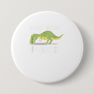 Macaron Rond 7,6 Cm T Rex Hates Planques Dinosaure Amoureux Dinosaure