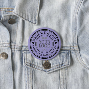 Macaron Rond 7,6 Cm Tampon - VOTRE TEXTE & LOGO 2