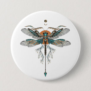 Macaron Rond 7,6 Cm Tattoo dragon
