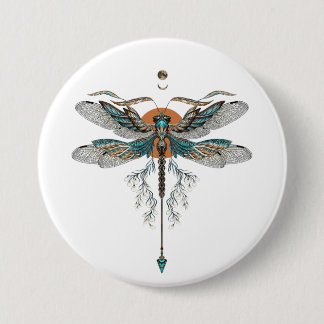 Macaron Rond 7,6 Cm Tattoo dragon