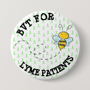 Macaron Rond 7,6 Cm TAV pour les patients de Lyme