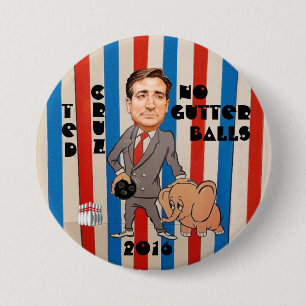 Macaron Rond 7,6 Cm Ted Cruz pour le président 2016